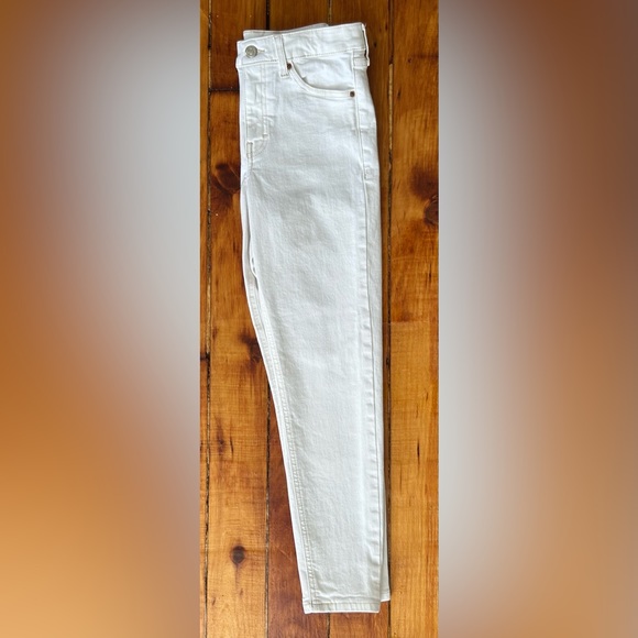 TOPSHOP_ Jaime High Waist Petite White Ankle Skinny Jeans 26 X 28 - Picture 4 of 11
